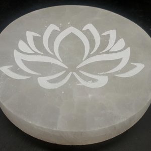 Plaque Sélénite - Fleur de Lotus