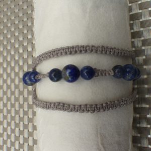 Bracelet Multi rangs en Lapis Lazuli