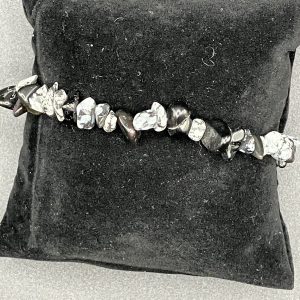 Bracelet Baroque Obsidienne Flocon de neige