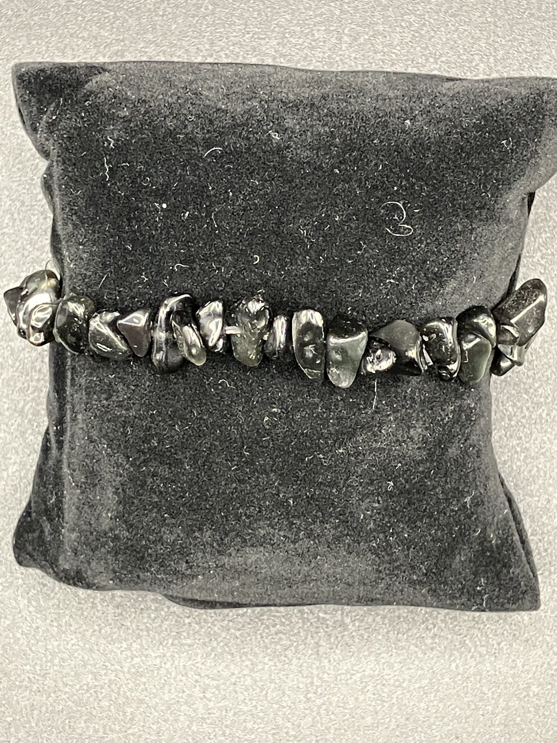 Bracelet Baroque Obsidienne Noire