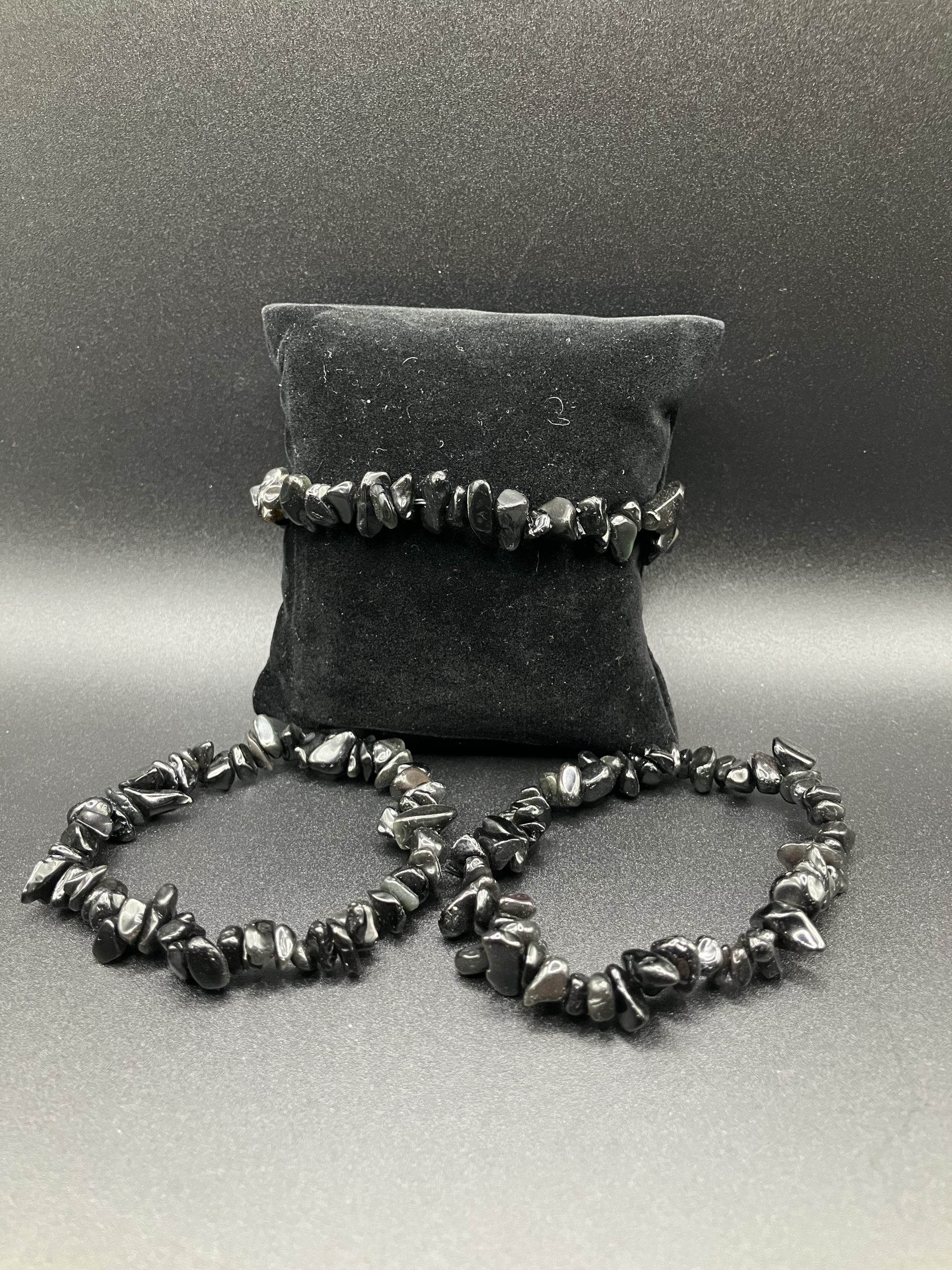 Bracelet Baroque Obsidienne Noire – Image 2
