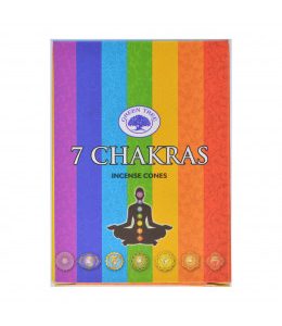 Encens Green Tree 7 Chakras Cône - 15 grs