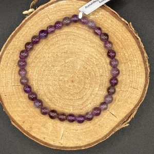 Bracelet perle 6mm Améthyste