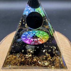 Orgonite 60mm - Méditation - Obsidienne Noire