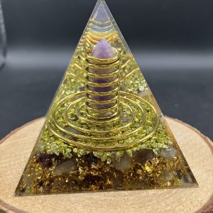 Orgonite 60mm - Pointe en Améthyste