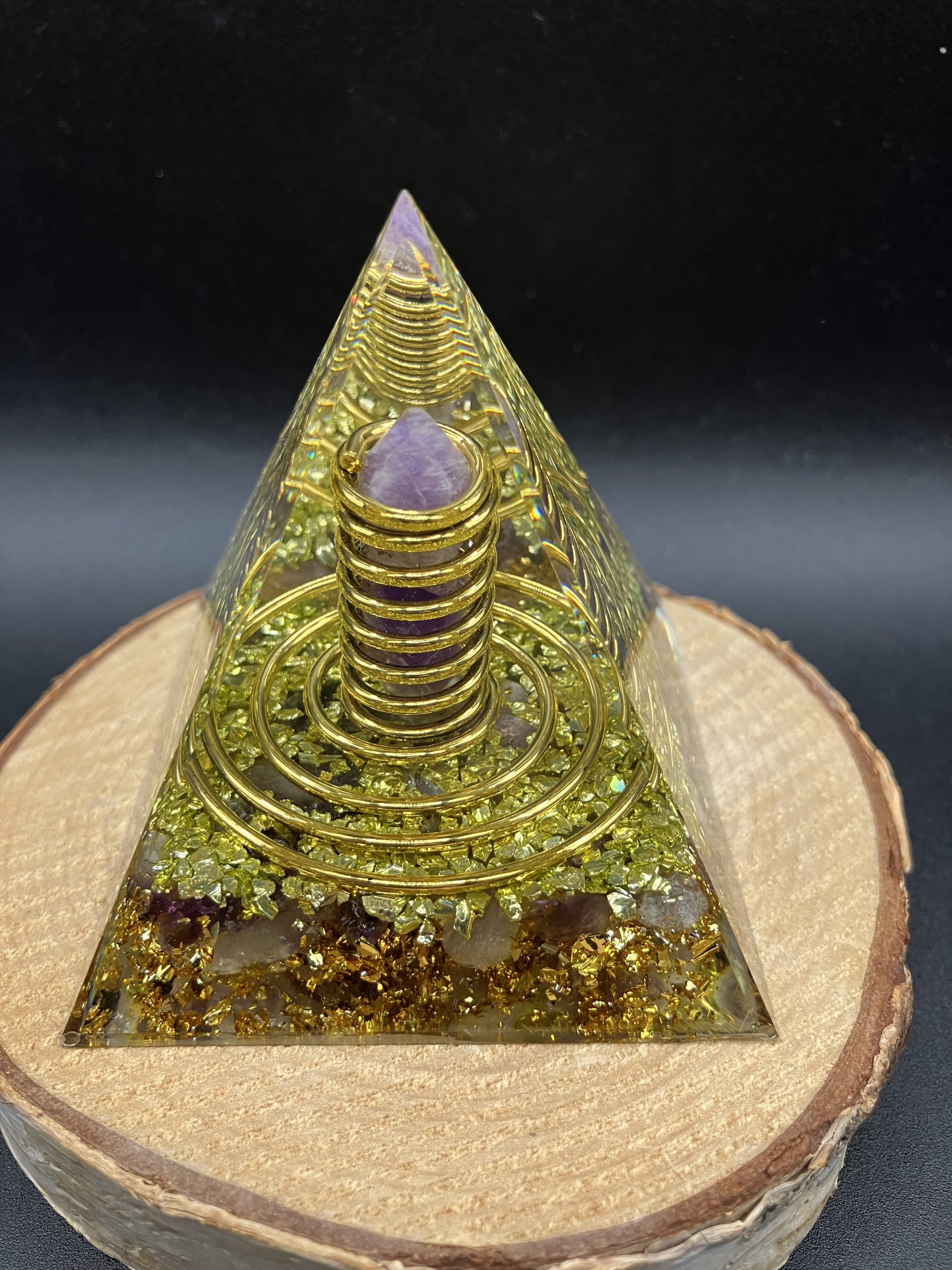Orgonite 60mm - Pointe en Améthyste – Image 2