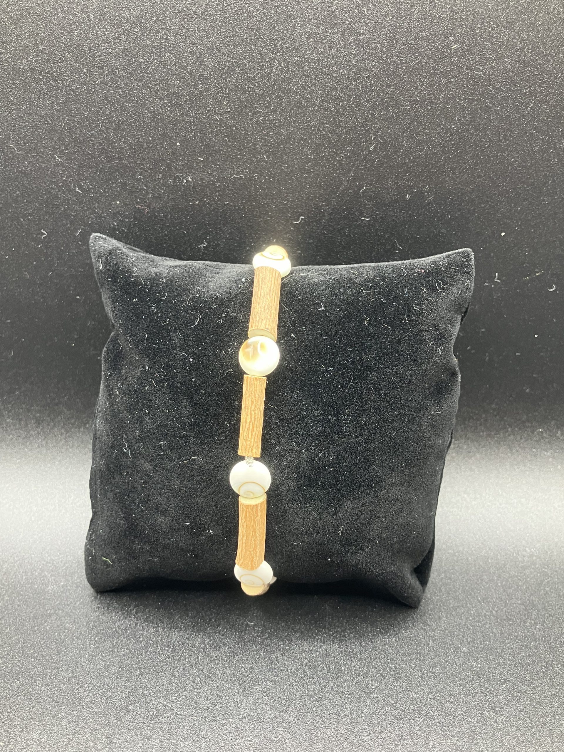 Bracelet en Noisetier et Oeil de sainte Lucie – Image 2