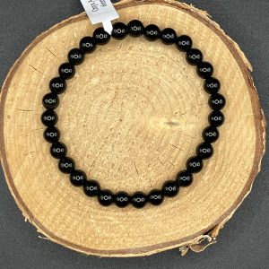 Bracelet perle 6mm Onyx