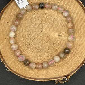 Bracelet perle 6mm pierre de lune